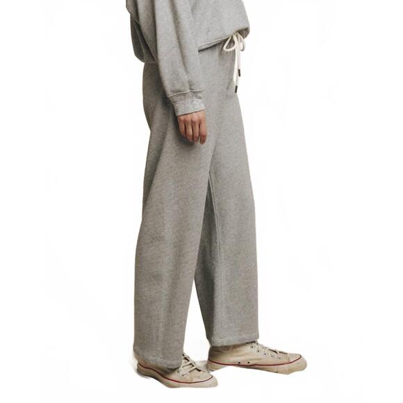 NEW THE GREAT. lap straight leg sweatpants in varsity grey - Picture 5 of 6